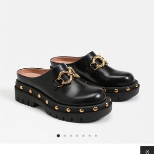 Sam Edelman gold chain link mule